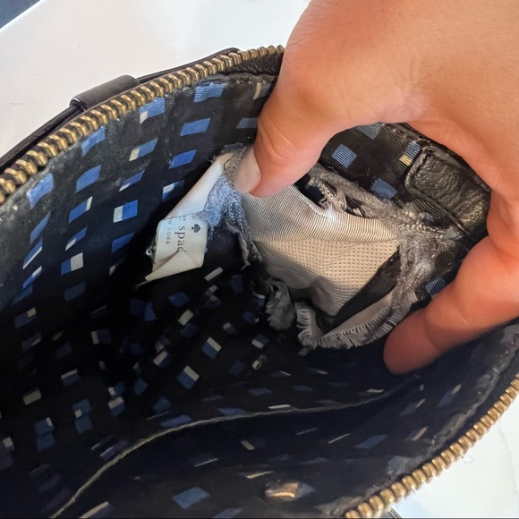 Kate spade black leather mini crossbody - Picture 7 of 9